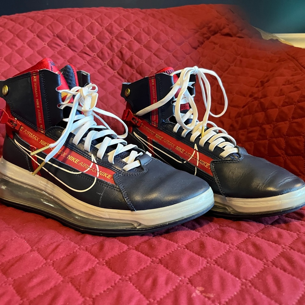 Nike Air Max 720 SATURN Olympic Retro:Navy White Red;AO2110-400; M s8/W s9.5